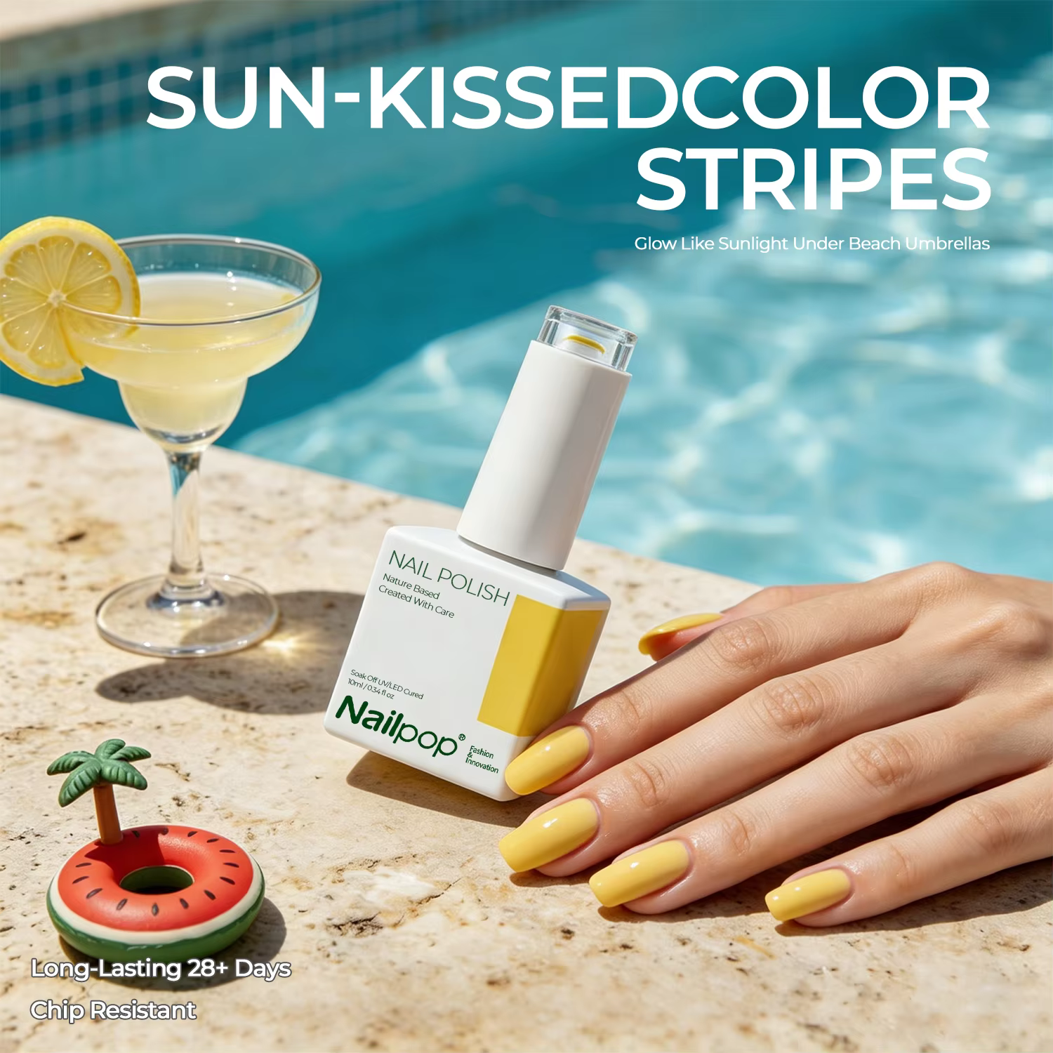 Nailpop Summer Shades Gel Polish 20 Couleurs Vibrantes 2-en-1 Gel Constructeur et Couleur Sans HEMA/TPO Professionnel Salon d'Art Application Facile 1 pièce