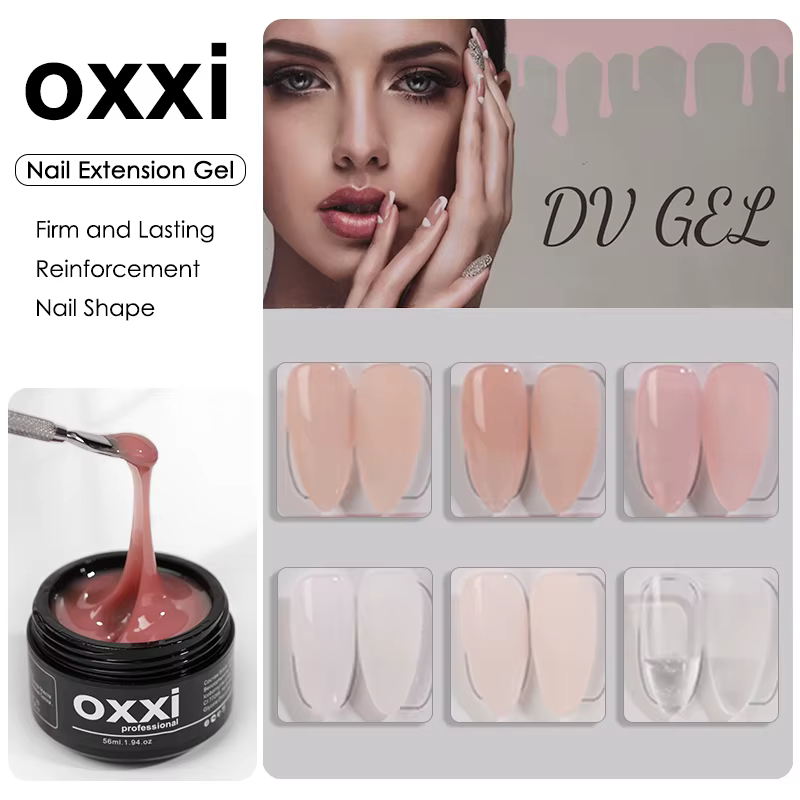 OXXI Gel pour Extension d'ongles manucure Poly ongles Gellac 56ml constructeur uv led Gel vernis Semi-permanent nu