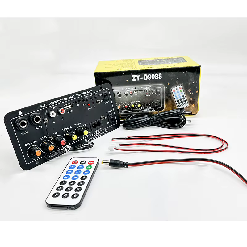 Carte amplificateur Audio voiture extérieure bricolage Audio karaoké Bluetooth amplificateur caisson de basses haut-parleur amplificateur de véhicule