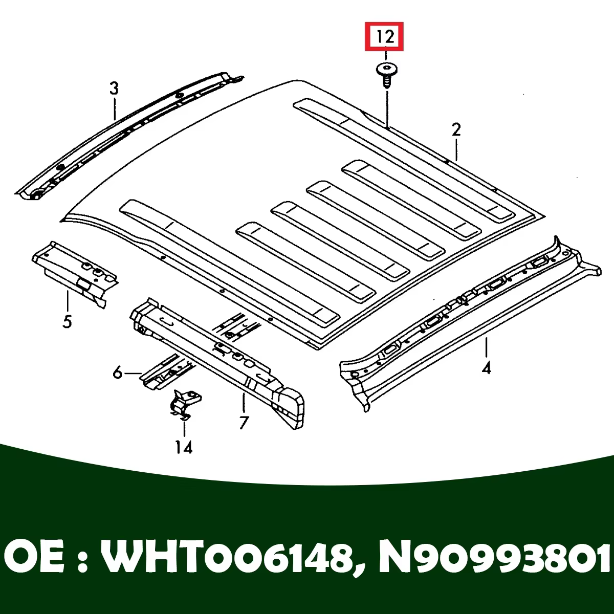 10 jeux de trous de galerie de toit pour Renault Trafic 2015 – 2024, camions Trafic 2022-2024 WHT006148, panneau obturateur, vis noires, boulons scellés
