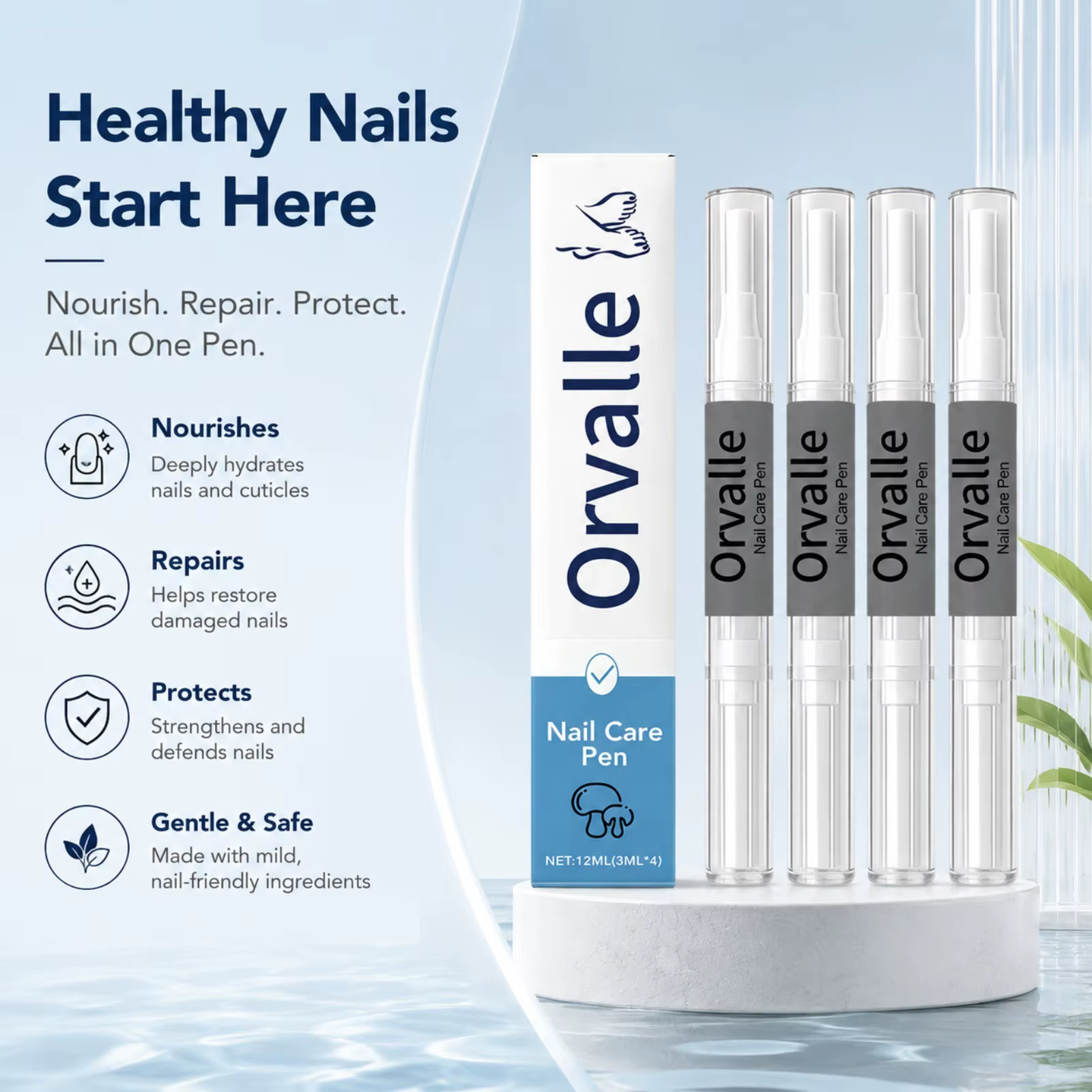 Stylo de Soin des Ongles Portable pour Réparer les Ongles Secs