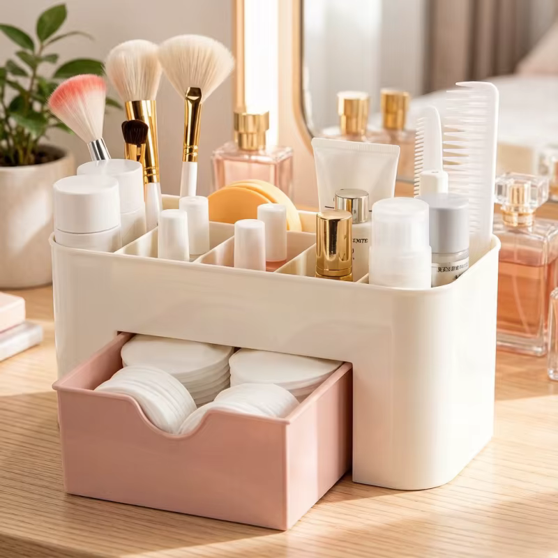 Boîte de rangement en plastique pour nail art