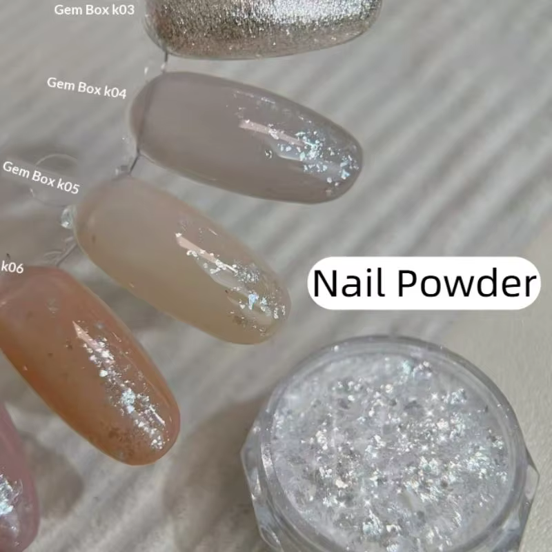 Poudre de neige pour nail art