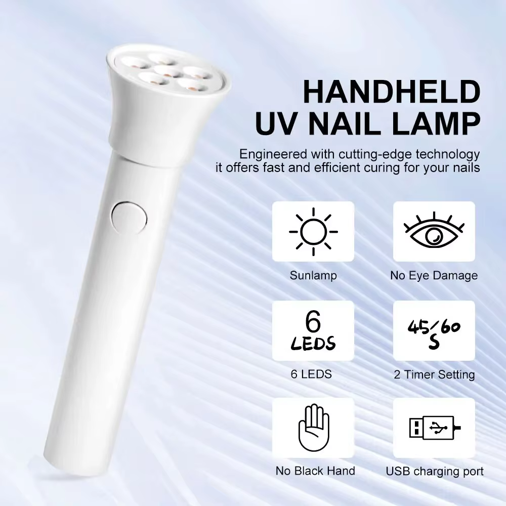 Lampe LED UV Portable Rechargeable pour vaccage de Verhéritage à Ongles