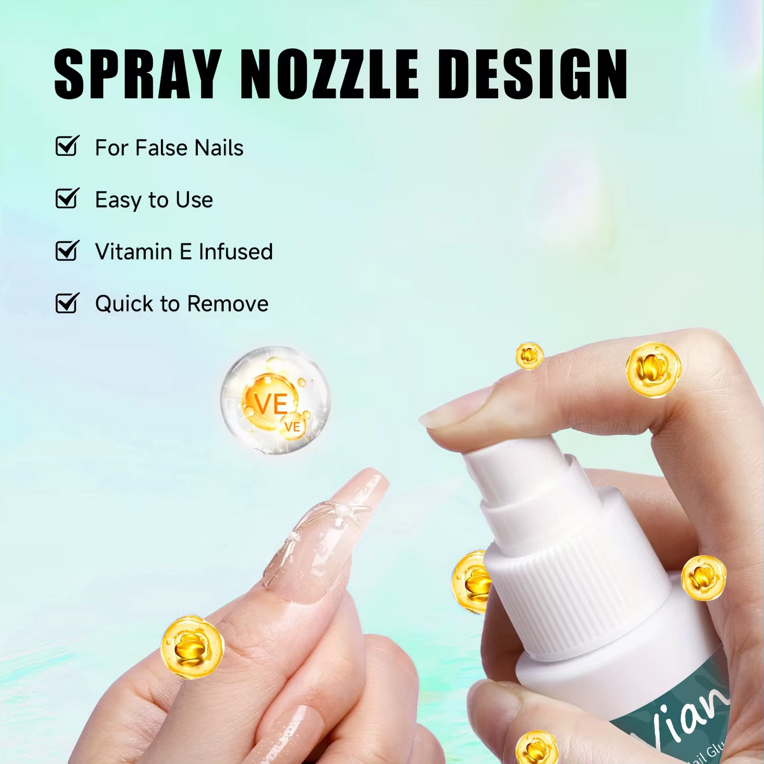 Adapté aux faux ongles