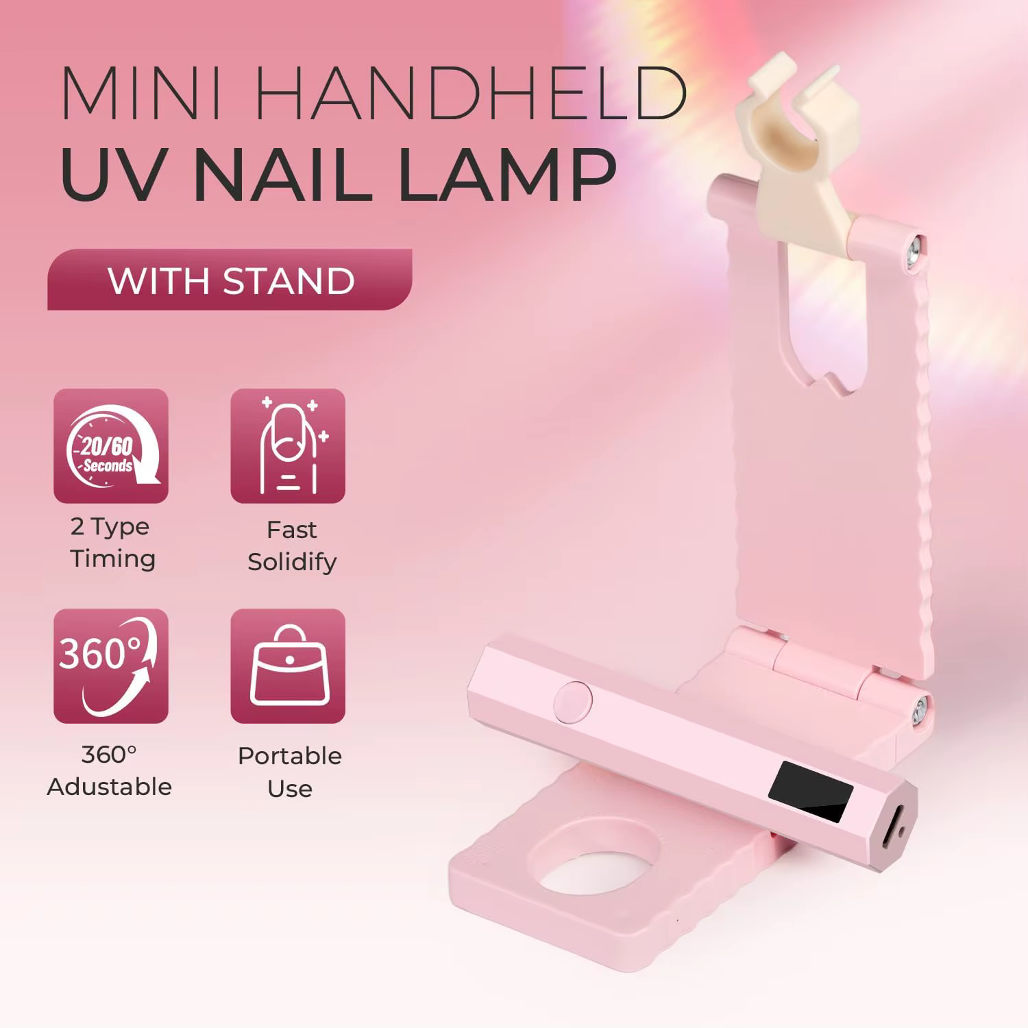 Ensemble de lampes à ongles UV/LED sans fil