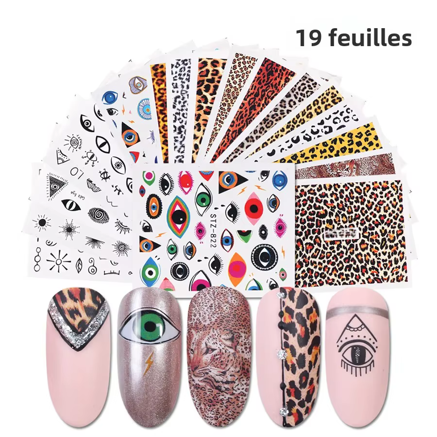 Ensemble d'autocollants pour Nail Art