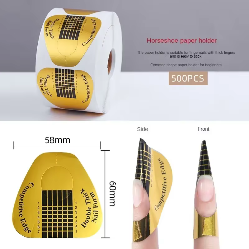 Autocollants pour extensions d'ongles en gel UV acrylique