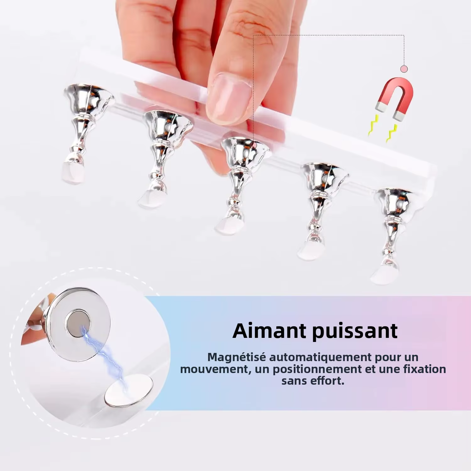 Ensemble de 28 pièces pour nail art – 15 pinceaux + 5 outils de pointillage/sculpture + 5