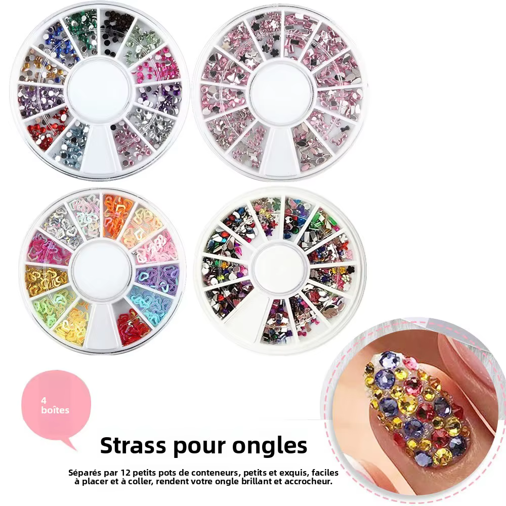 Ensemble professionnel de 36 pinceaux et accessoires pour nail art – Convient aux salons de manucure