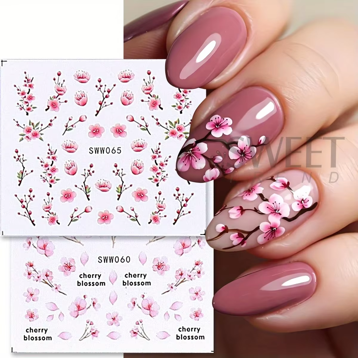 Autocollants à l'eau pour ongles