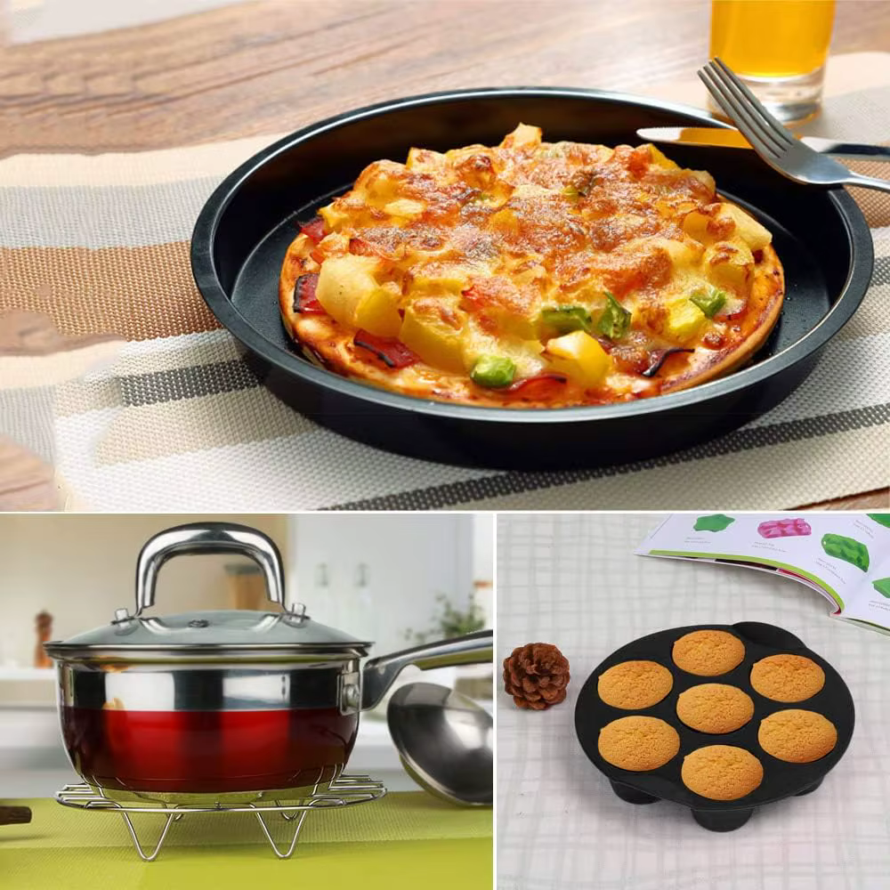 Ensemble d'accessoires pour friteuse à air – 12 pièces compatibles avec les friteuses à air 4, 4,2, 5, 5,5, 5,8 QT Gowise, Cosori, Phis, Ninja, Cozyna