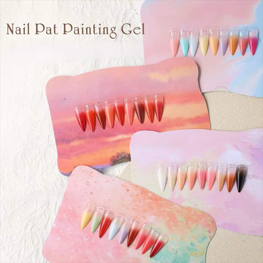 Mini 4IN1 Pat Ombre Gel vernis à ongles français manucure solide facile dégradé peinture Gel 9 couleurs