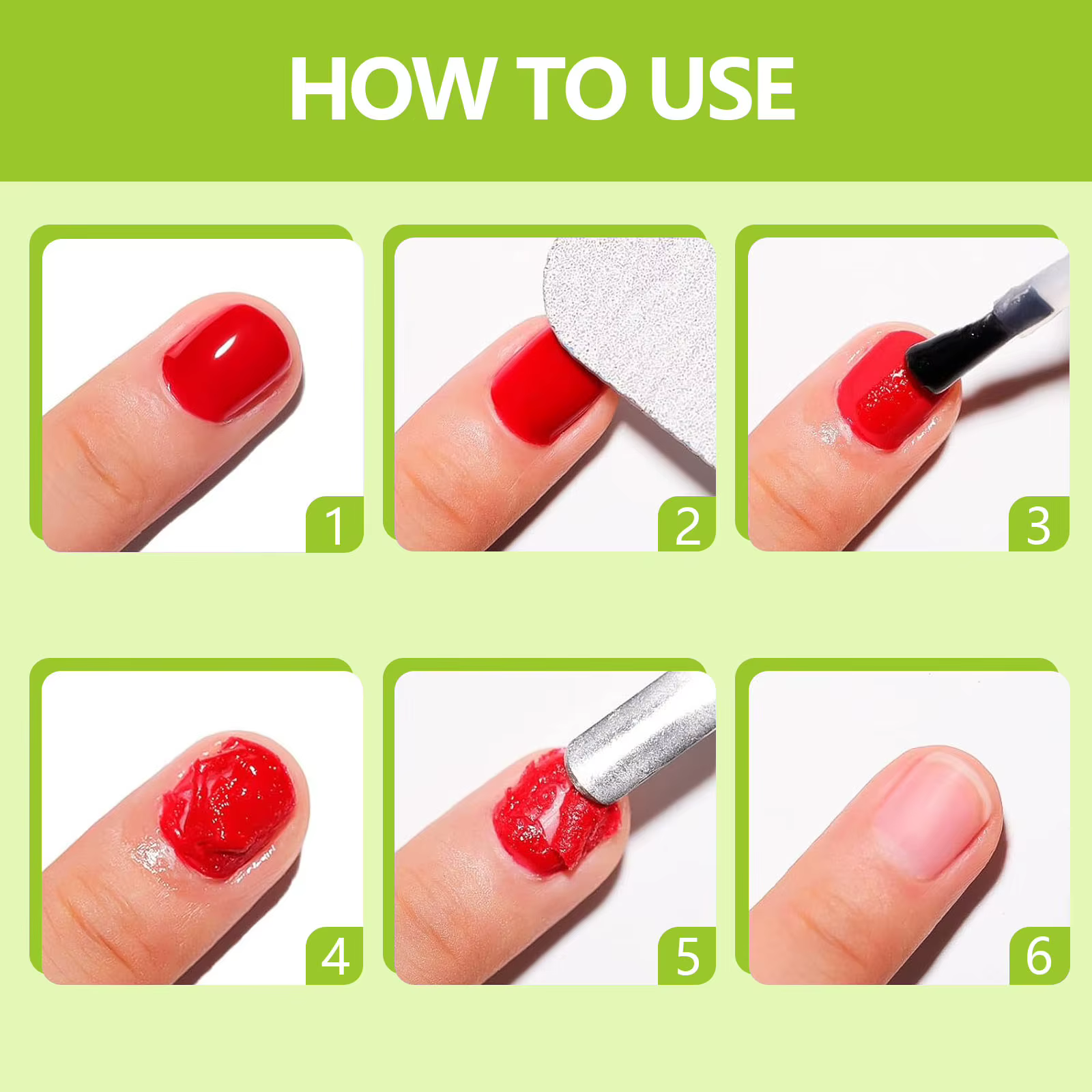 QAZIXU Dissolvant de vernis à ongles en gel UV