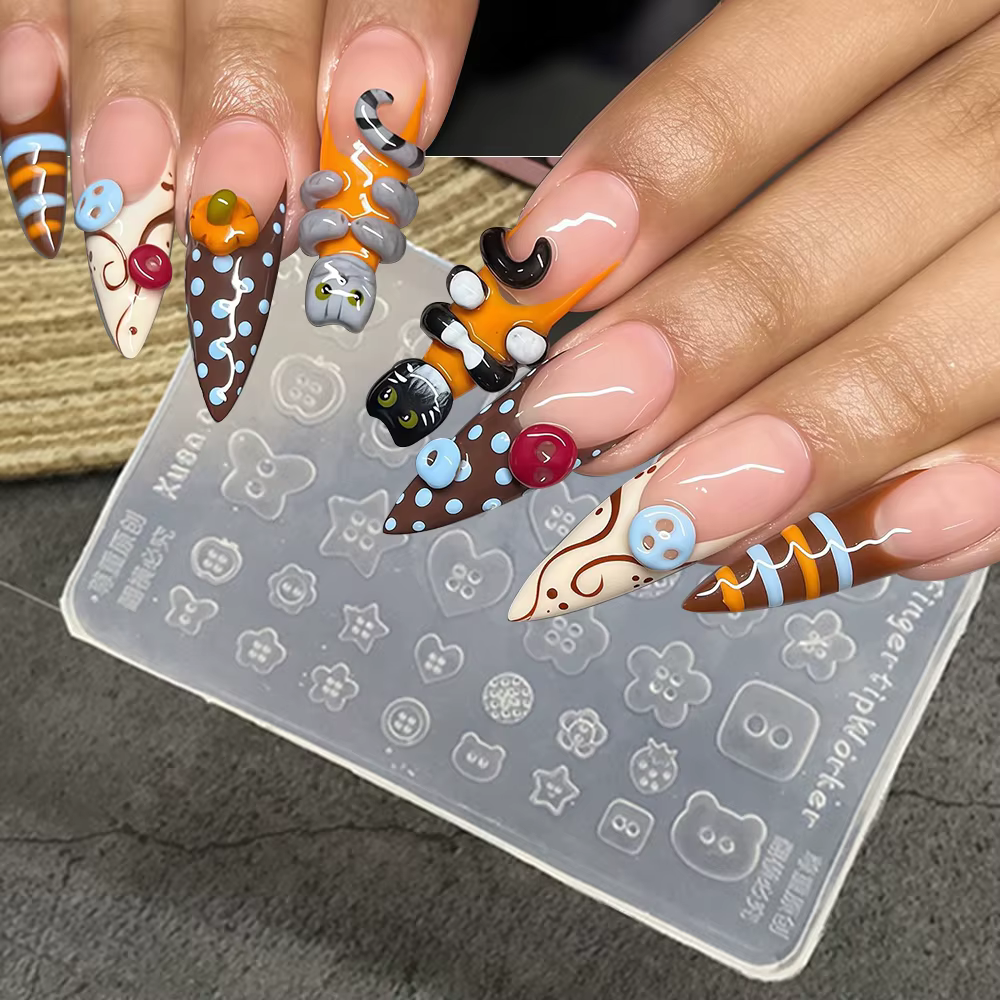 Moule en silicone pour ongles