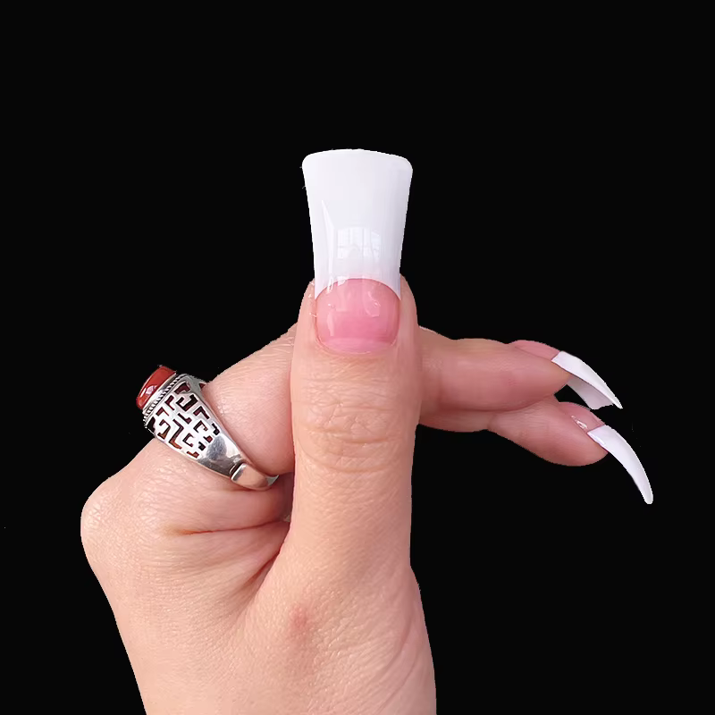 Embouts d'ongles de canard larges et transparents