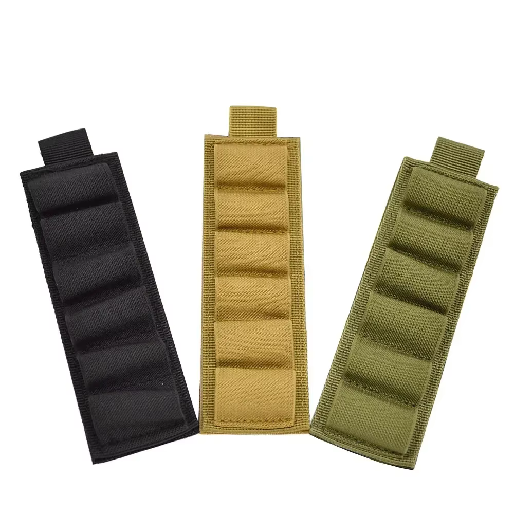 Accessoires de chasse : support de coque de stock pour fusil de chasse à 6 boucles, sac de cartouche de calibre 12, stock de fusil, porte-balle, Velcro