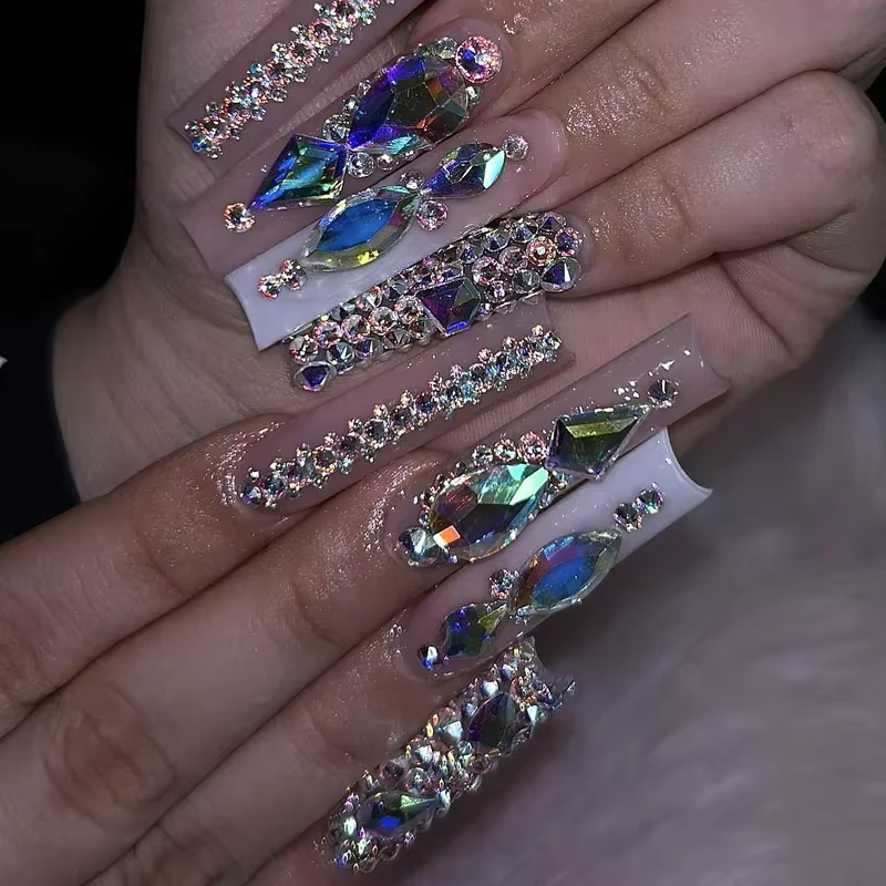 Faux ongles carrés Extra longs XXL