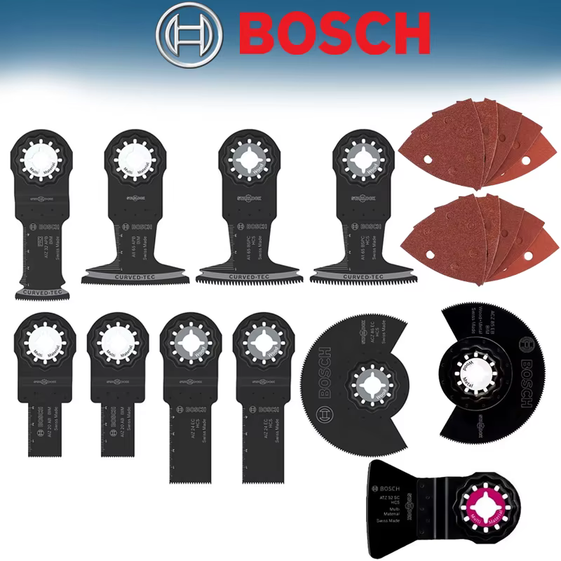 Ensemble de base BOSCH pour outils multifonctions, accessoire professionnel pour coupeurs multiples, robuste et durable 2608661694 2608669332 2608669089