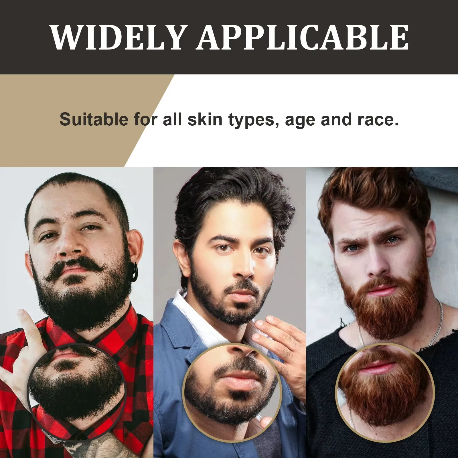 Sérum de croissance rapide de la barbe de haute qualité pour hommes, favorise la repousse de la barbe, plus épaisse, plus longue, plus dense, anti-chute, huile essentielle pour les soins capillaires