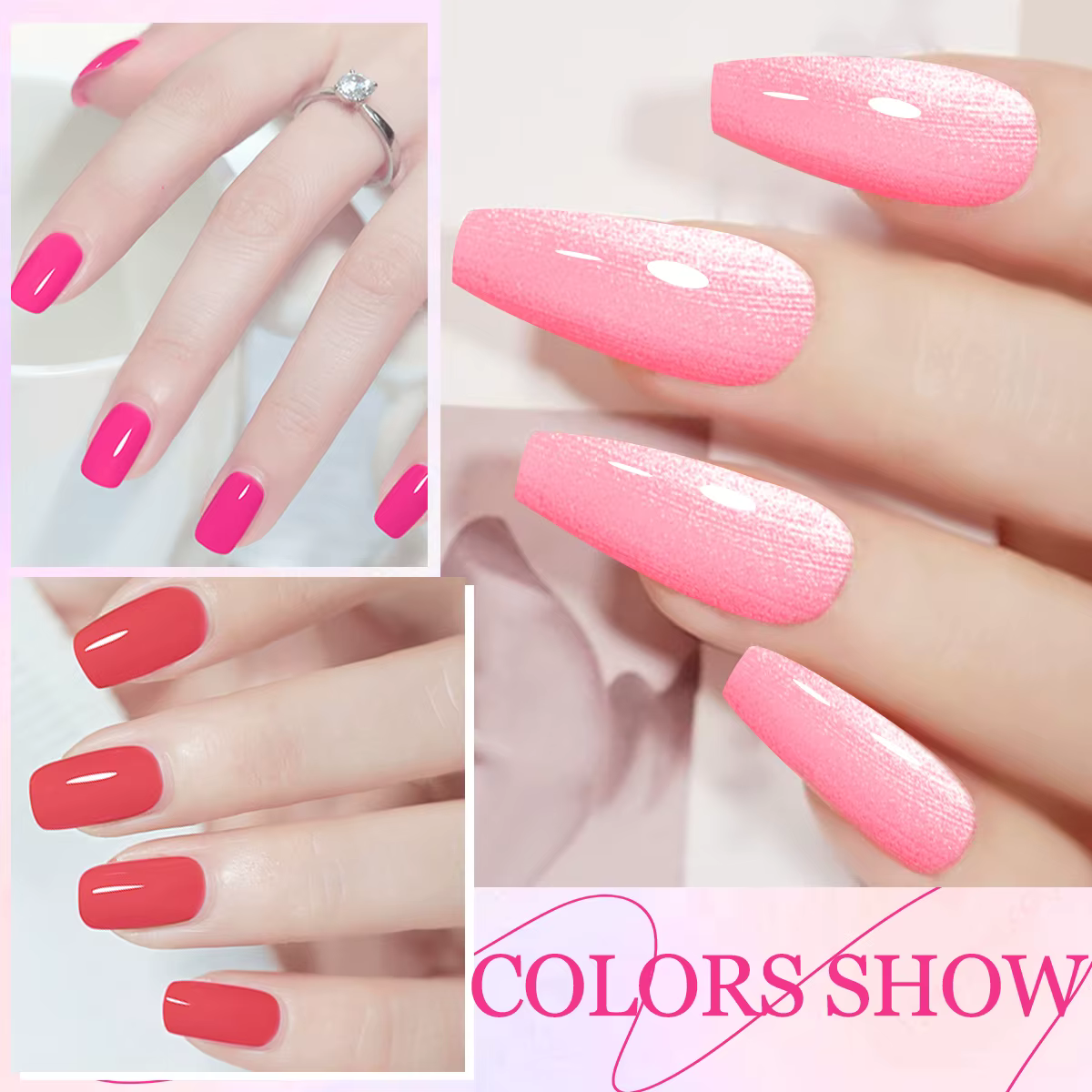 12PC Gel vernis à ongles ensemble printemps été nu paillettes couleur Semi Permanent Gel vernis à ongles tremper Gel manucure Nail Art UV Gel V