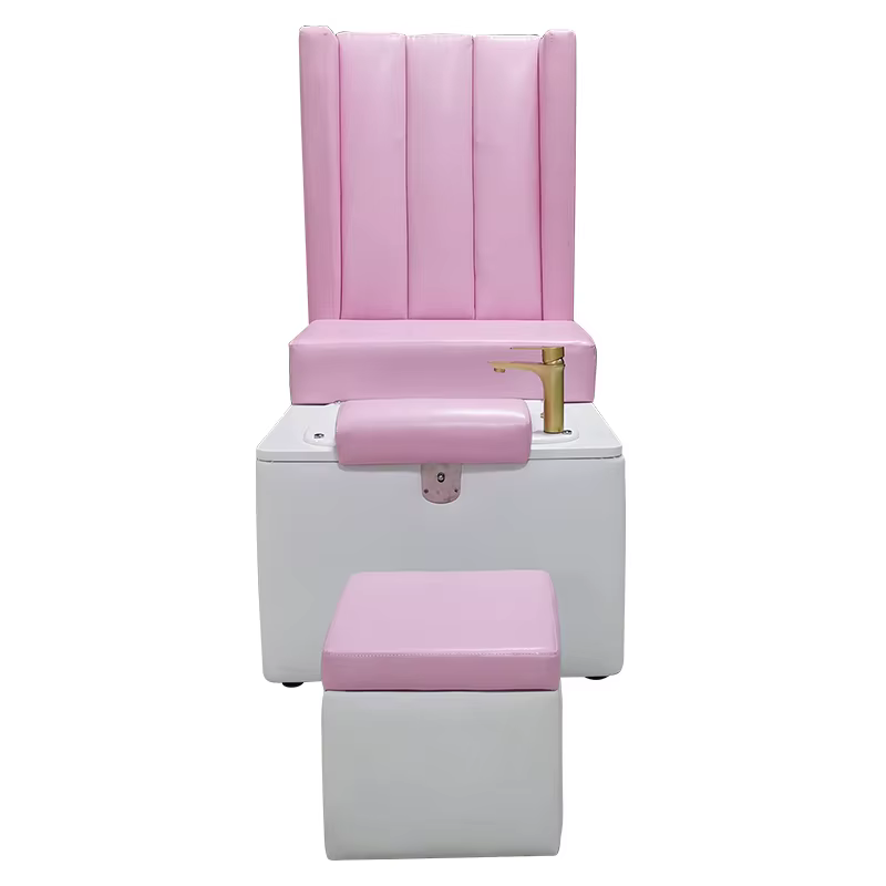 Nouveau style tendance : Fauteuil de pédicure rose, mobilier de salon de manucure, fauteuil de massage pour spa des pieds, fauteuil de manucure et pédicure