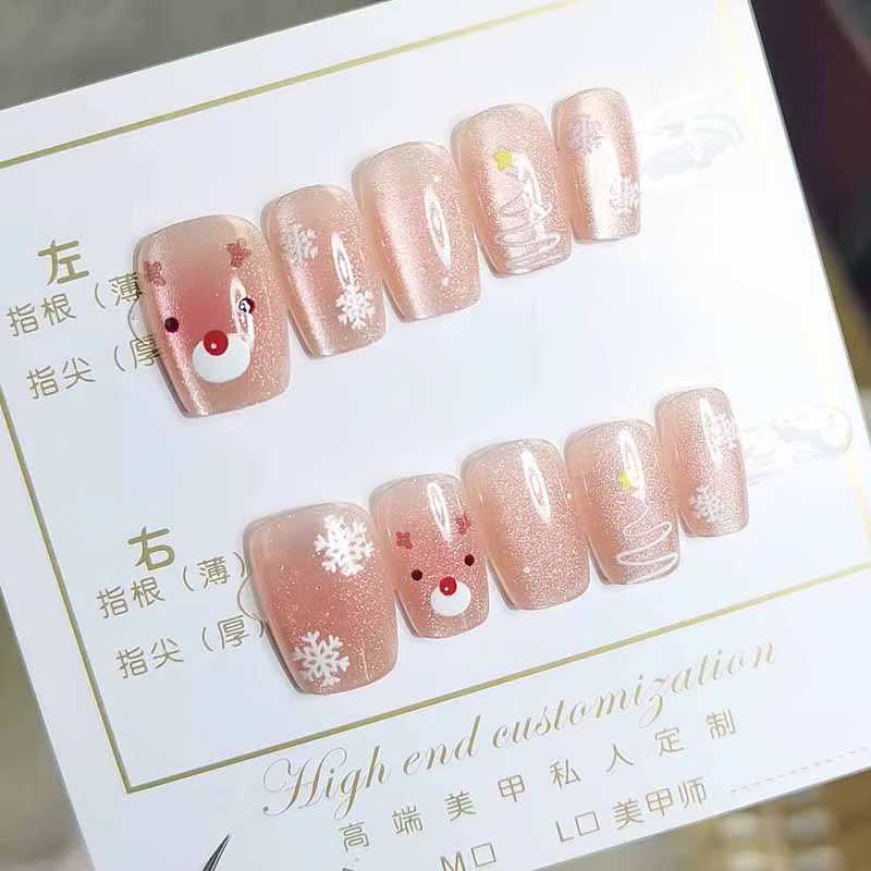 10 pièces dames mignon 3D arbre de noël père