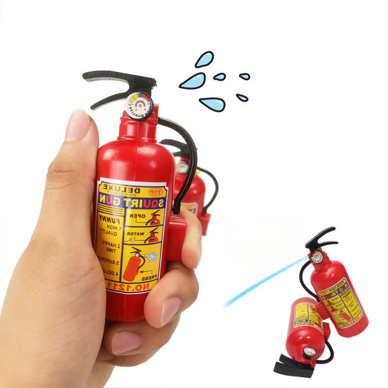 Pistolet à eau pulvérisateur pour enfants, mini extincteur, jouets amusants pour enfants, cadeau de farce Tatentière, pompier, accessoires professionnels
