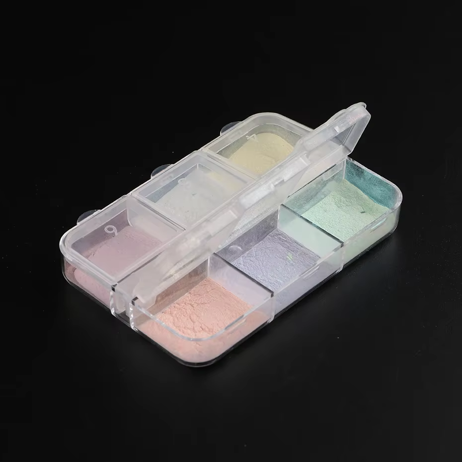 Poudre pour ongles miroir au clair de lune