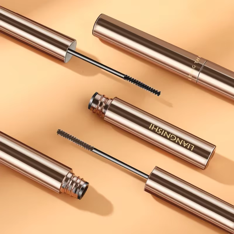 Mascara mat en Fiber de soie, brosse Ultra-fine, allonge les cils, imperméable, séchage rapide, marron, noir, bouclé, cosmétique