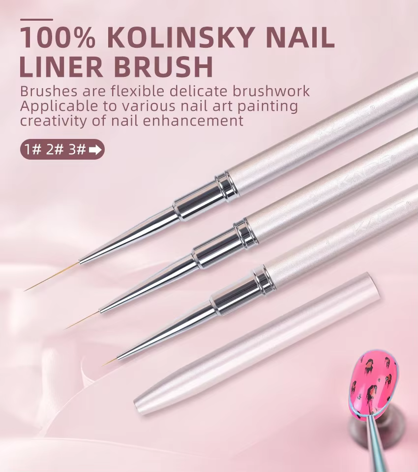 Brosse à ongles peinture ligne de dénudage UV Gel polissage conseils de conception
