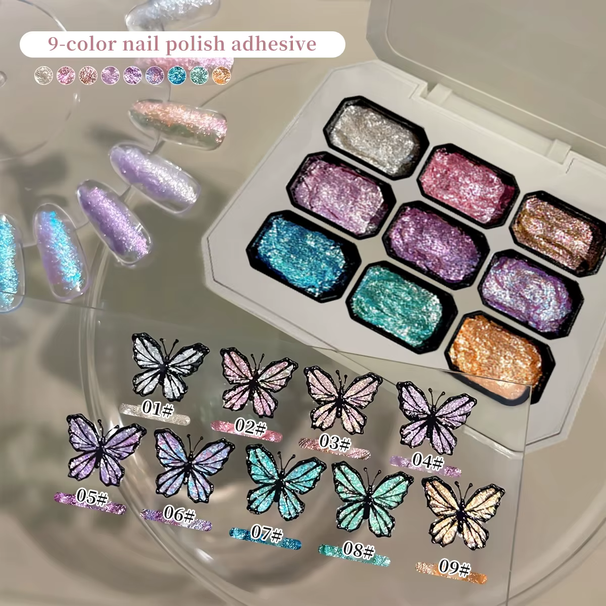9 Couleurs Nouveau Gel à Ongles Populaire