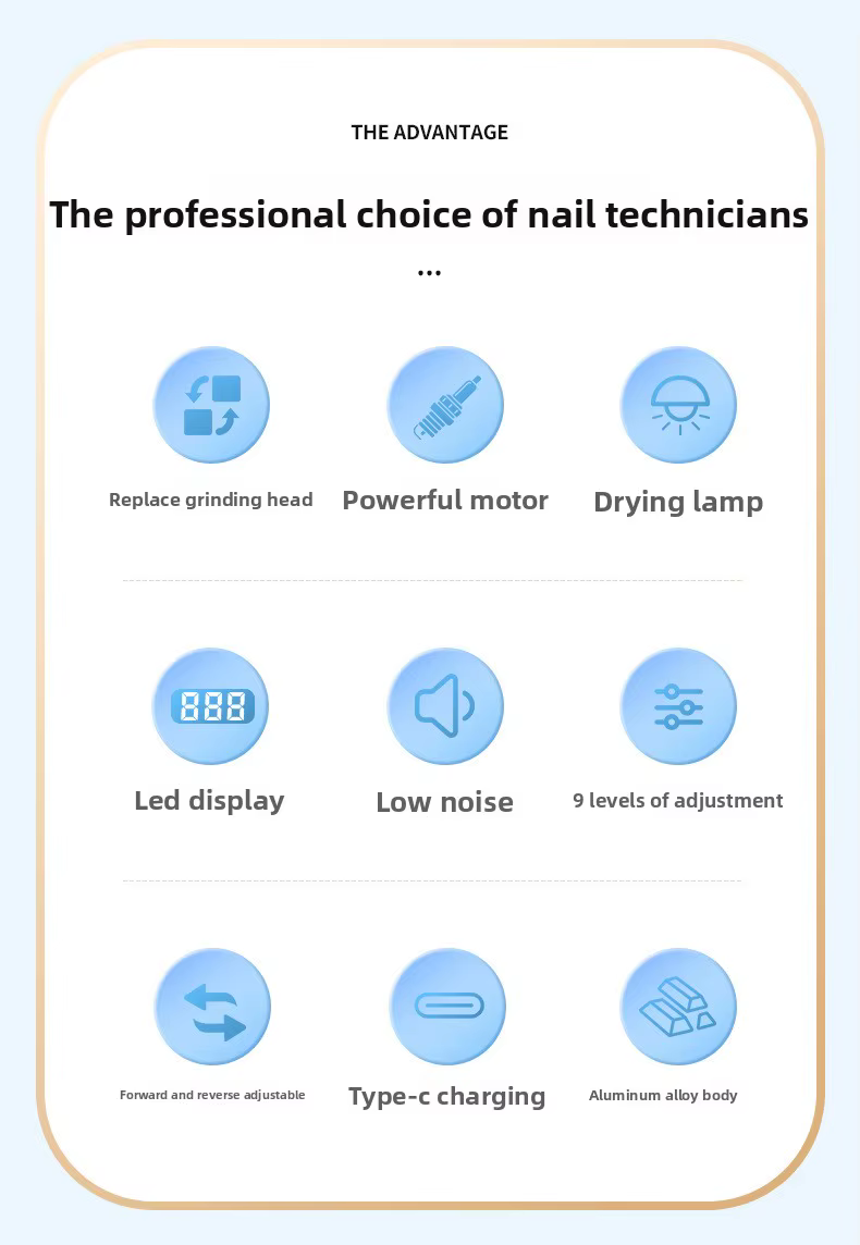 Mini perceuse à ongles électrique portable professionnelle