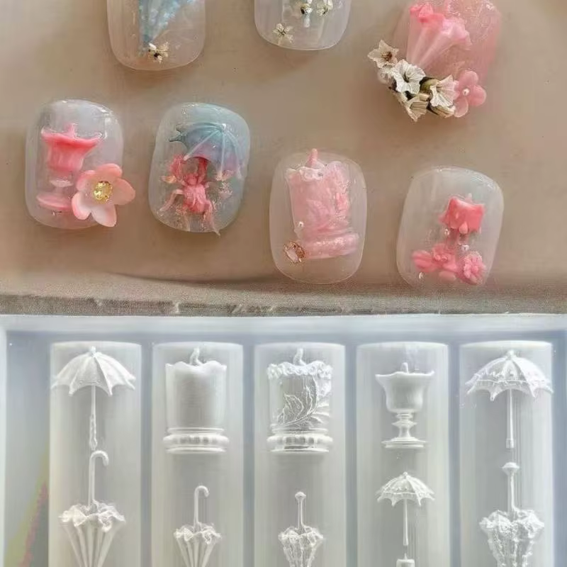 Modèles transparents pour nail art pour manucure à faire soi-même