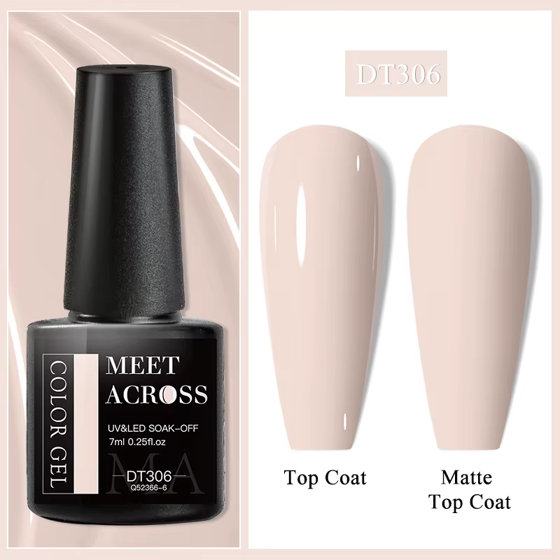 MEET ACROSS Vernis à ongles gel beige crème 7 ml