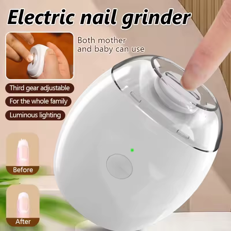 Coupe-ongles électrique 2 en 1 avec lumière LED