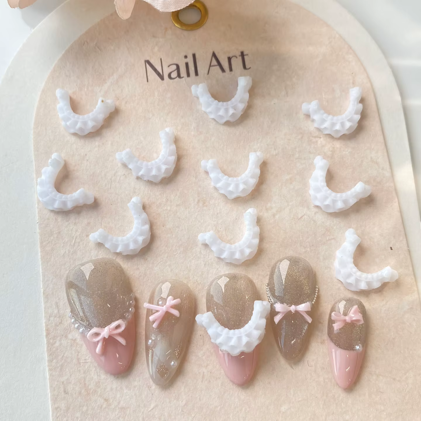Décorations françaises en dentelle sculptée pour Nail Art