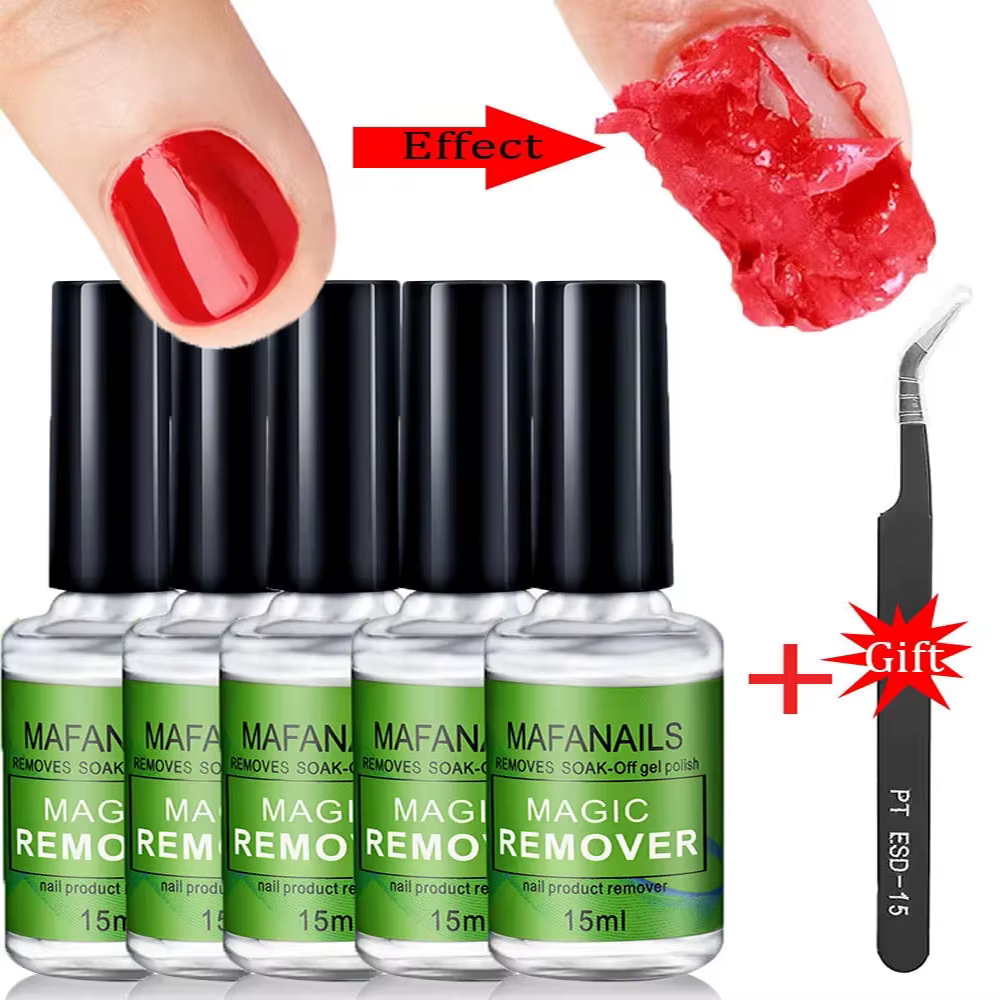 Dissolvant de vernis à ongles professionnel non irritant