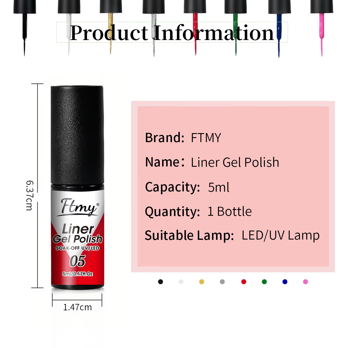 Ensemble de vernis à ongles Gel Liner Kit d'art