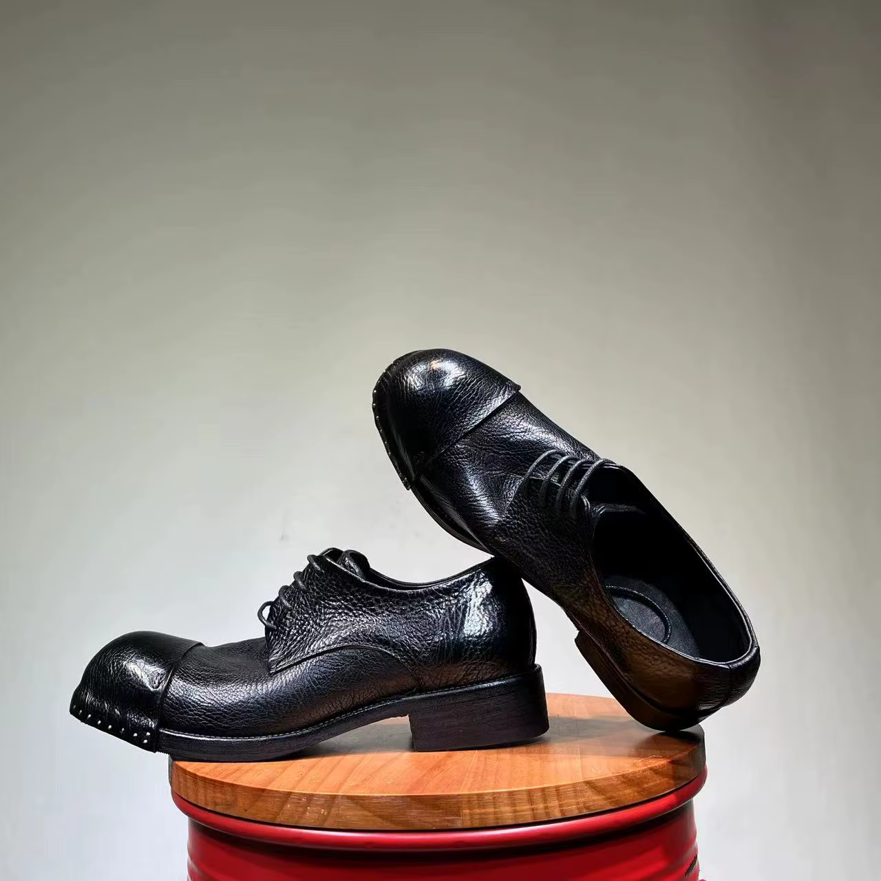 Chaussures provoqué en cuir véritable pour hommes, Full Mars, optique décroissante à la main, derbies astronomiques pour les affaires et les banquets
