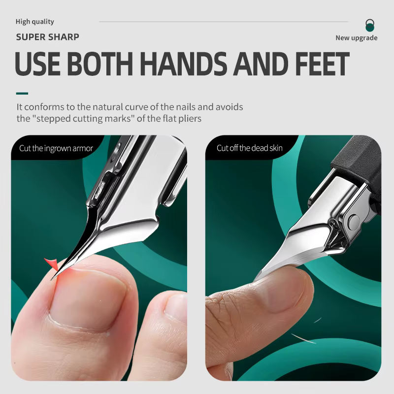 Coupe-ongles professionnel en acier inoxydable