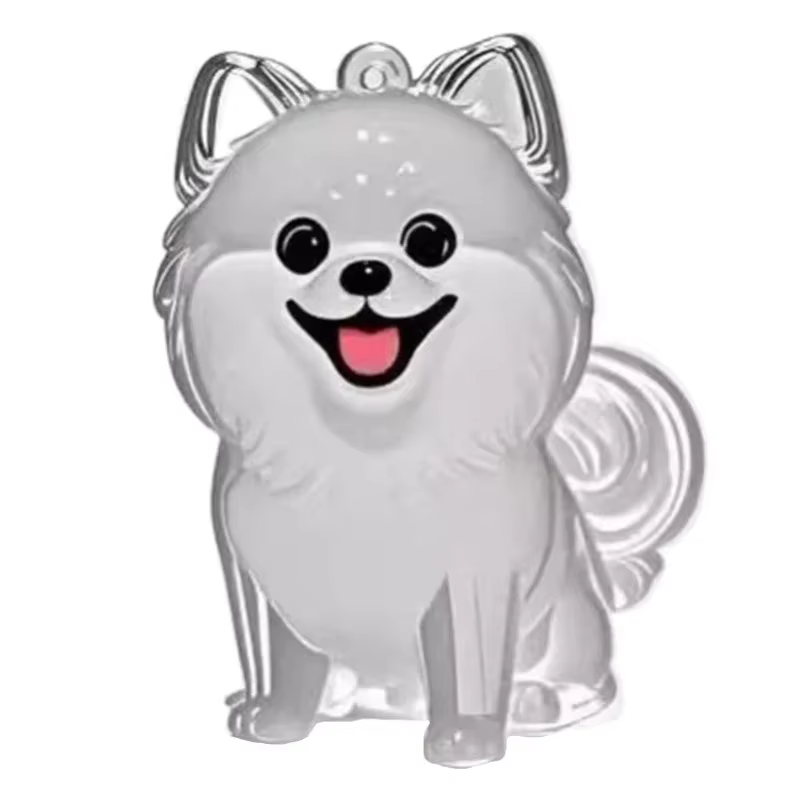 Pendentif porte-clés mignon pour poils de chien, accessoire de sac, porte-clés de voiture pour couple, bijou souvenir, cadeau de collection, décoration, accessoires pour chien