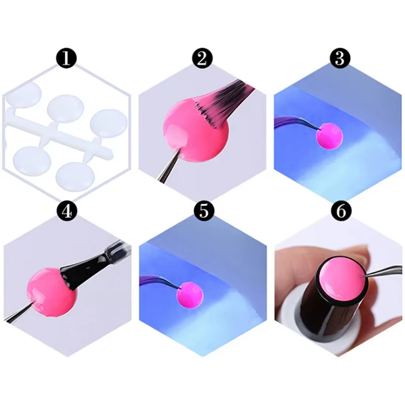 240 pièces rondes faux ongles conseils d'affichage