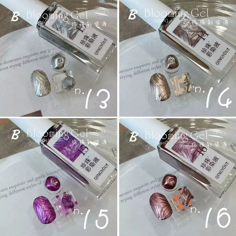 Vernis à ongles gel rétro effet perle