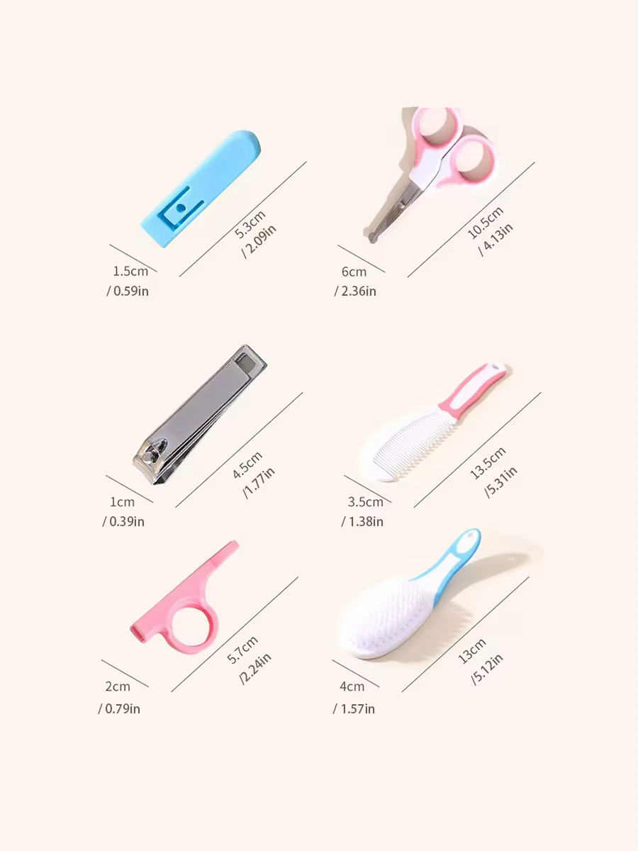 Kit de soins pour bébé 6 pièces/ensemble - Kit essentiel de soins pour nouveau-né. Ensemble de soins de santé pour nouveau-nés, nourrissons et tout-petits