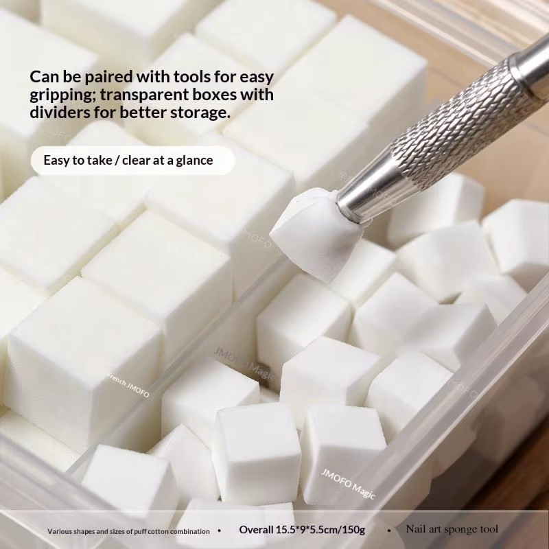 Kit d'éponges carrées pour nail art
