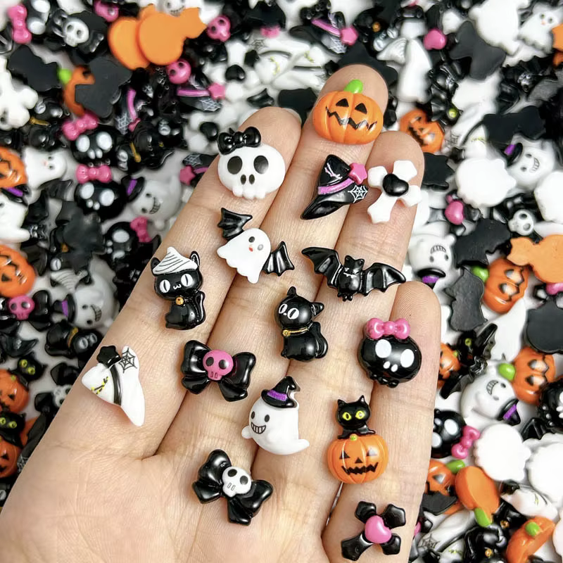 Breloques en résine pour Nail Art d'halloween