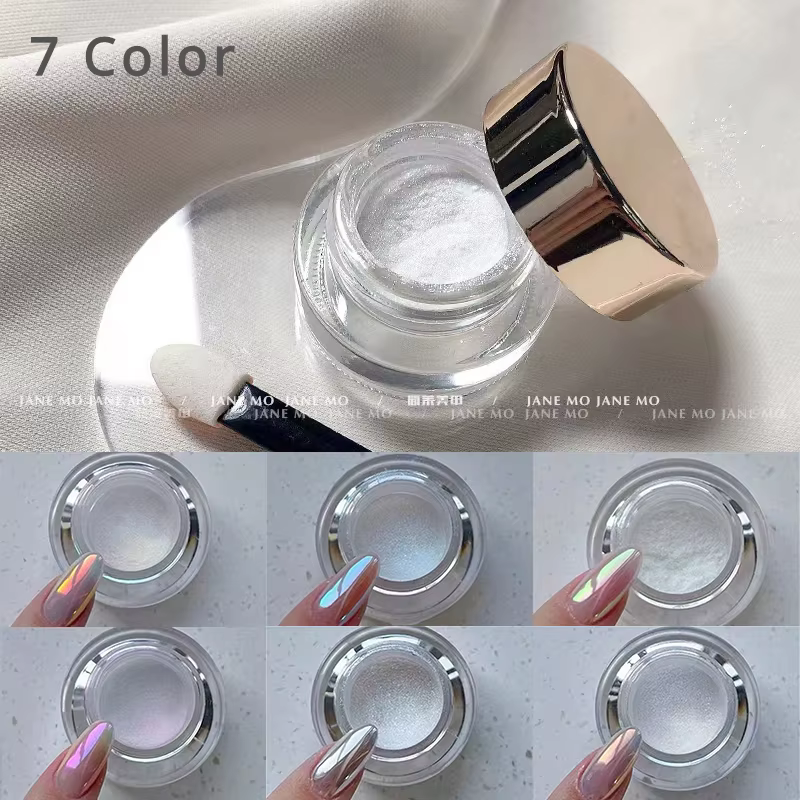 Lune clair de lune perle miroir magique poudre Aurora ongles poudre paillettes poussière Chrome bricolage Aurora manucure poussière Nail Art décoration