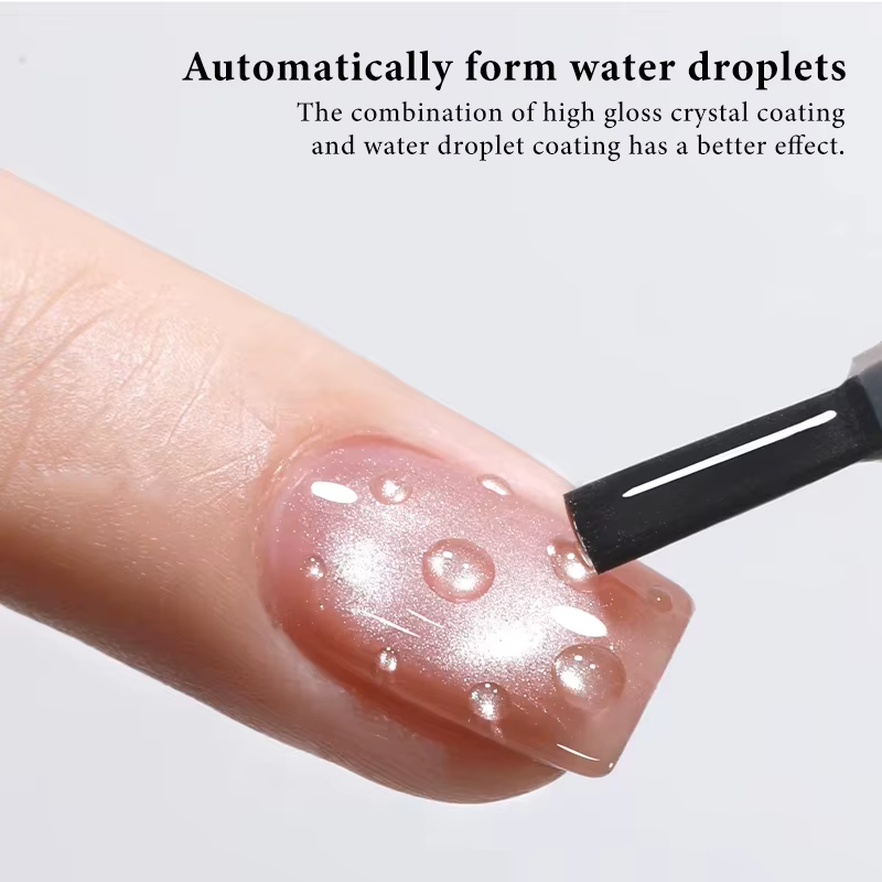 6 Couleurs Nouveau Gel de Finition Effet Gouttes d'Eau pour Ongles