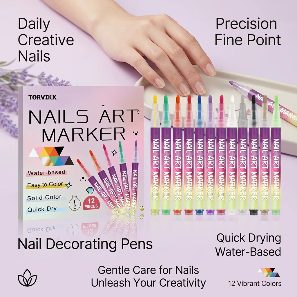 Ensemble de stylos marqueurs pour nail art